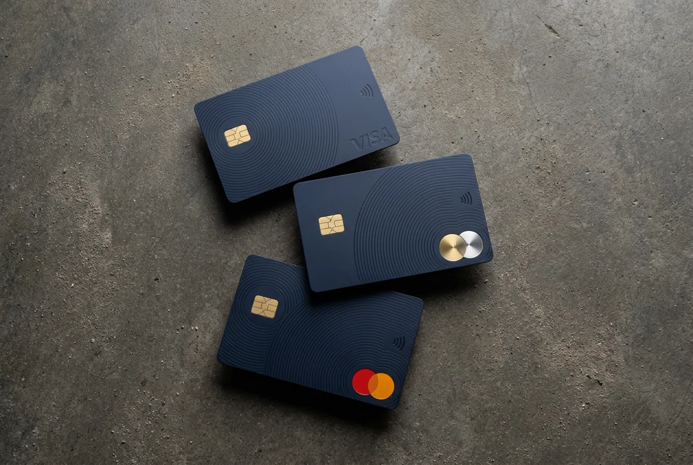 Coordinated virtual, plastic and metal cards